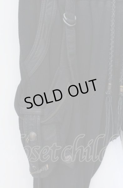 画像2: 14th Addiction / ホルスタークロップドスウェットパンツ 1 ブラック O-25-04-18-031-14-pa-YM-OS (2)