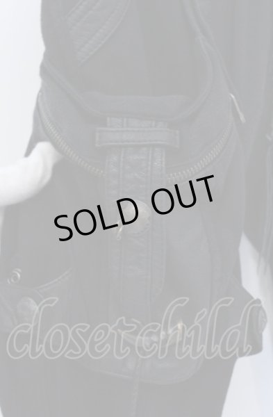 画像3: 14th Addiction / ホルスタークロップドスウェットパンツ 1 ブラック O-25-04-18-031-14-pa-YM-OS (3)