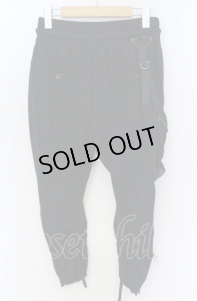 画像5: 14th Addiction / ホルスタークロップドスウェットパンツ 1 ブラック O-25-04-18-031-14-pa-YM-OS (5)