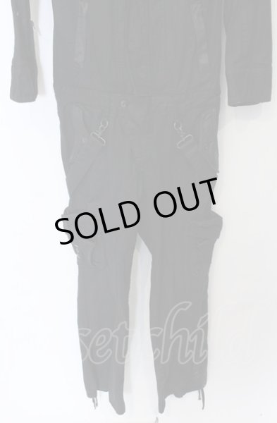 画像3: CIVARIZE / クロゼットフードコーティングジャンプスーツ 46 ブラック O-25-04-18-005-CI-ja-YM-OS (3)