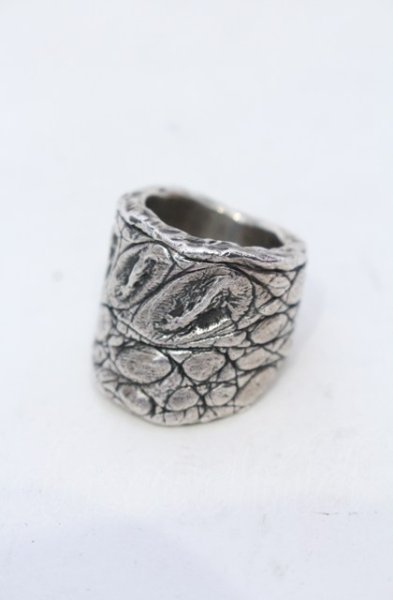 画像2: gunda / CROCODILE リング 約12号 シルバー O-25-04-18-040-gu-ac-YM-OS (2)