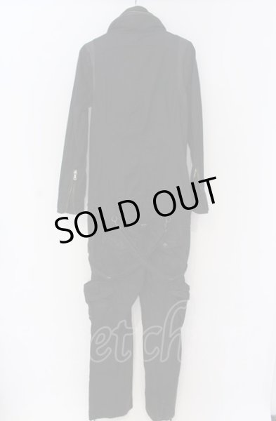 画像6: CIVARIZE / クロゼットフードコーティングジャンプスーツ 46 ブラック O-25-04-18-005-CI-ja-YM-OS (6)