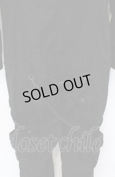 画像7: CIVARIZE / クロゼットフードコーティングジャンプスーツ 46 ブラック O-25-04-18-005-CI-ja-YM-OS (7)