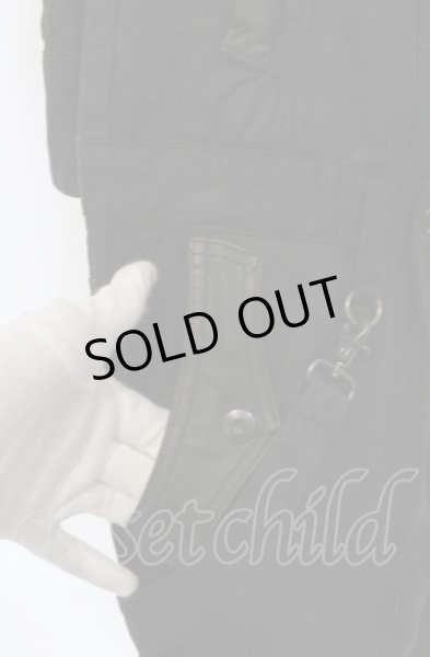 画像9: CIVARIZE / クロゼットフードコーティングジャンプスーツ 46 ブラック O-25-04-18-005-CI-ja-YM-OS (9)