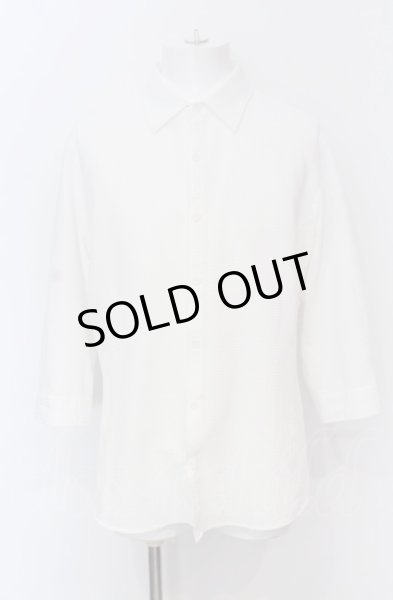 画像1: TORNADO MART / ハイゲージサッカーストライプ7分シャツ LL ホワイト（マスキュリン） O-25-04-18-002-TO-sh-YM-ZT272 (1)