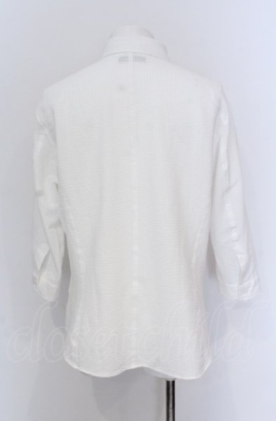 画像3: TORNADO MART / ハイゲージサッカーストライプ7分シャツ LL ホワイト（マスキュリン） O-25-04-18-002-TO-sh-YM-ZT272 (3)