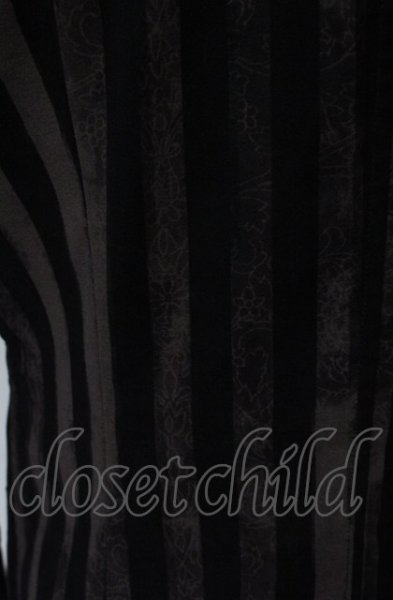 画像4: TORNADO MART / オリエンタルストライプスウェードシャツジャケット M チャコールグレー O-25-04-18-018-TO-sh-YM-ZT271 (4)