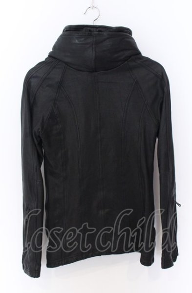 画像6: CIVARIZE / ゴートレザー宇宙襟ライダースジャケット 44 ブラック O-25-05-18-002-CI-ou-YM-ZT-ML038 (6)