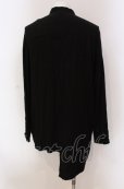画像2: NO ID. BLACK / アシンメトリーバンドカラーシャツ ONE ブラック O-25-05-18-031-NO-sh-YM-ZT0521A (2)
