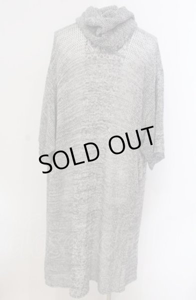 画像2: NO ID. / チェンジングニットハーフスリーブカーディガン ONE グレー O-25-05-18-032-NO-to-YM-ZT356 (2)