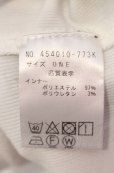 画像3: NO ID. BLACK / クロスモチーフレイヤードシアーニットトップス ONE ブラックｘホワイト O-25-05-18-033-NO-to-YM-ZT0521A (3)