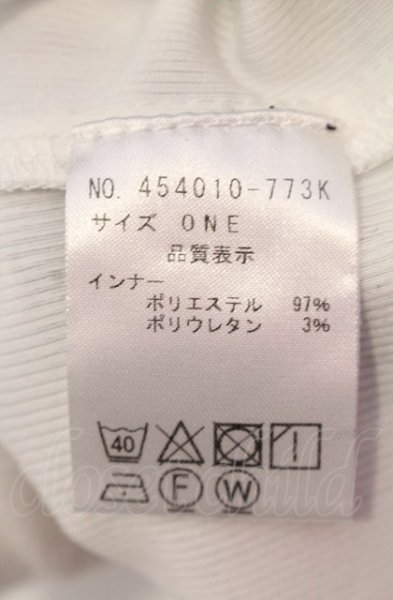 画像3: NO ID. BLACK / クロスモチーフレイヤードシアーニットトップス ONE ブラックｘホワイト O-25-05-18-033-NO-to-YM-ZT356 (3)