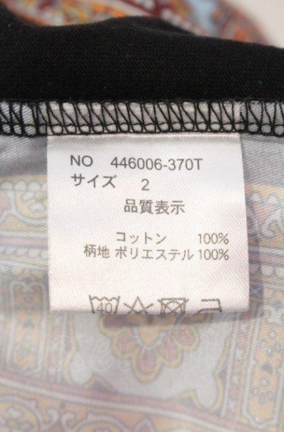 画像3: NO ID. BLACK / ポインテッドスカーフカットソー 2 ブラック O-25-05-18-035-NO-to-YM-ZT0521A