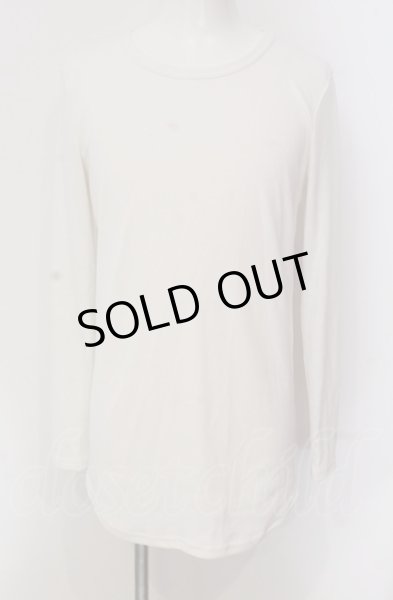 画像1: NO ID. / テレコラウンドロンT カットソー 2 ホワイト O-25-05-18-036-NO-to-YM-ZT356 (1)