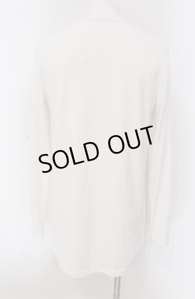 画像2: NO ID. / テレコラウンドロンT カットソー 2 ホワイト O-25-05-18-036-NO-to-YM-ZT356 (2)