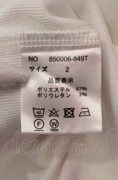 画像3: NO ID. / テレコラウンドロンT カットソー 2 ホワイト O-25-05-18-036-NO-to-YM-ZT356 (3)