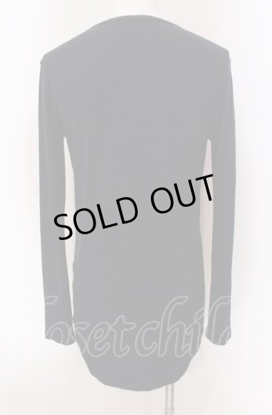 画像2: NO ID. / デュアルウォームテレコラウンドカットソー 2 ネイビー O-25-05-18-037-NO-to-YM-ZT354 (2)