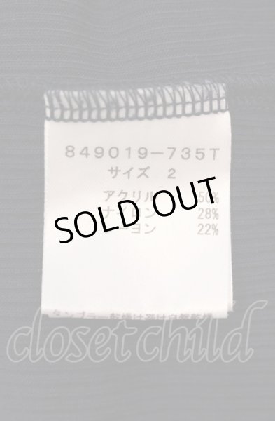 画像3: NO ID. / デュアルウォームテレコラウンドカットソー 2 ネイビー O-25-05-18-037-NO-to-YM-ZT354 (3)