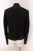 画像3: JURY BLACK / ジップアップレイヤードナポレオンジャケット S ブラック×シルバー O-25-05-18-039-JU-ja-YM-OS (3)