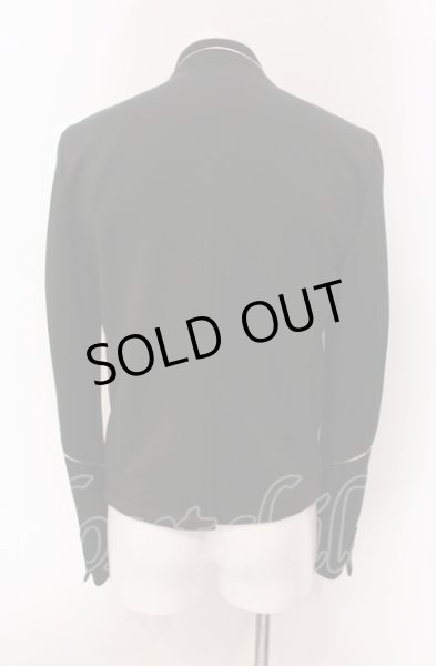 画像3: JURY BLACK / ジップアップレイヤードナポレオンジャケット S ブラック×シルバー O-25-05-18-039-JU-ja-YM-OS (3)