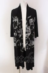 CIVARIZE / Salamander五分袖ロングトッパーカーディガン F ブラック O-25-05-18-041-CI-to-YM-OS