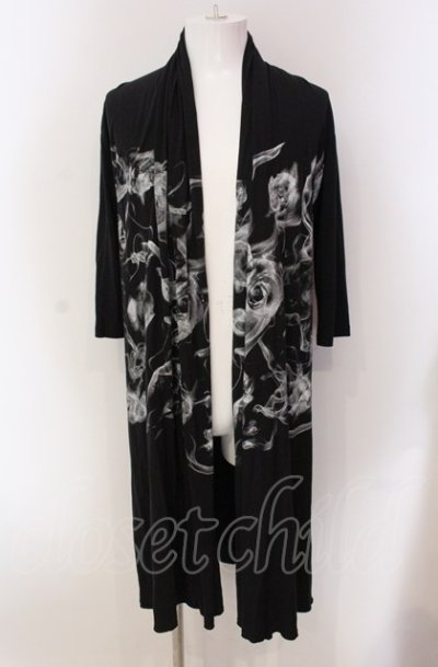 画像1: CIVARIZE / Salamander五分袖ロングトッパーカーディガン F ブラック O-25-05-18-041-CI-to-YM-ZT0521A