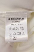 画像3: BUFFALO BOBS / TIE A TIE（タイアタイ）スカーフ付きサテンとろみシャツ 1-2 ホワイトｘブラック O-25-05-18-043-BU-sh-YM-ZT0521A (3)