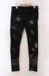 画像1: CIVARIZE / Sprinkle ペンキ加工ストレッチスキニーデニムパンツ 42 ブラック O-25-05-18-049-CI-pa-YM-ZT354 (1)