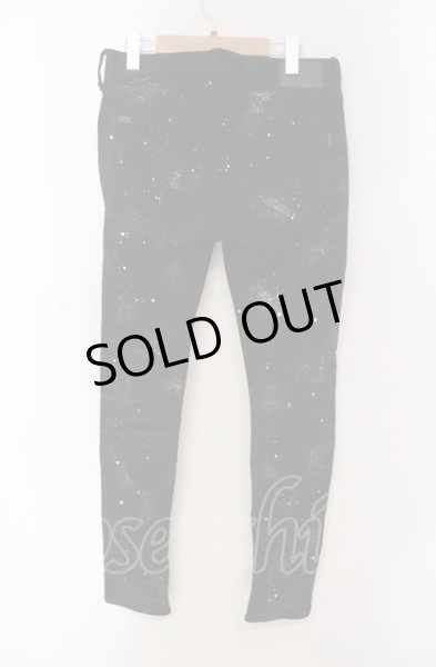 画像2: CIVARIZE / Sprinkle ペンキ加工ストレッチスキニーデニムパンツ 42 ブラック O-25-05-18-049-CI-pa-YM-ZT354 (2)