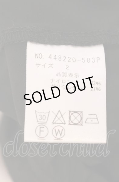 画像3: NO ID. BLACK / ストレッチレイヤードサルエルクロップドパンツ 2 ブラック O-25-05-18-054-NO-pa-YM-ZT355 (3)