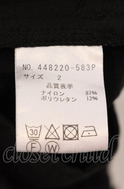画像4: NO ID. BLACK / ストレッチレイヤードサルエルクロップドパンツ 2 ブラック O-25-05-18-054-NO-pa-YM-ZT0521A