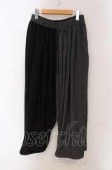 NO ID. BLACK / フラッタリングバギートラウザーズパンツ 1 ブラックｘグレー O-25-05-18-055-NO-pa-YM-ZT0521A
