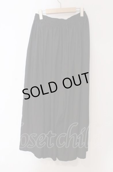 画像2: NO ID. BLACK / ギャザーバギートラウザーズパンツ 2 ブラックｘパターン O-25-05-18-058-NO-pa-YM-ZT367 (2)