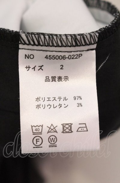 画像3: NO ID. BLACK / ギャザーバギートラウザーズパンツ 2 ブラックｘパターン O-25-05-18-058-NO-pa-YM-ZT0521B