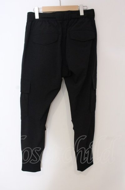 画像2: NO ID. BLACK / ストレッチサルエルカーゴパンツ 2 ブラック O-25-05-18-059-NO-pa-YM-ZT0521B