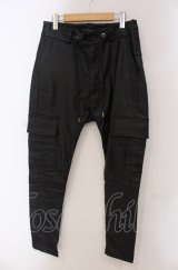 NO ID. BLACK / コーティングサルエルスキニーカーゴパンツ 2 ブラック O-25-05-18-060-NO-pa-YM-OS