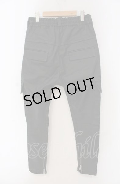 画像2: NO ID. BLACK / コーティングサルエルスキニーカーゴパンツ 2 ブラック O-25-05-18-060-NO-pa-YM-ZT0521B (2)