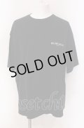 NIL DUE / NIL UN TOKYO / MARBLE INK Tシャツ  ブラック O-25-05-18-019-NI-ts-YM-ZT375