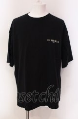NIL DUE / NIL UN TOKYO / MARBLE INK Tシャツ  ブラック O-25-05-18-019-NI-ts-YM-OS