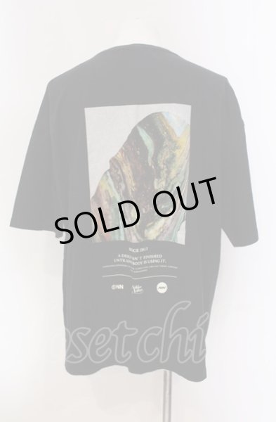 画像2: NIL DUE / NIL UN TOKYO / MARBLE INK Tシャツ  ブラック O-25-05-18-019-NI-ts-YM-ZT375 (2)