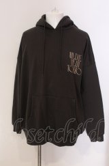 NIL DUE / NIL UN TOKYO / EMBROIDERY FLOWER HOODIE F チャコール O-25-05-18-020-NI-to-YM-OS