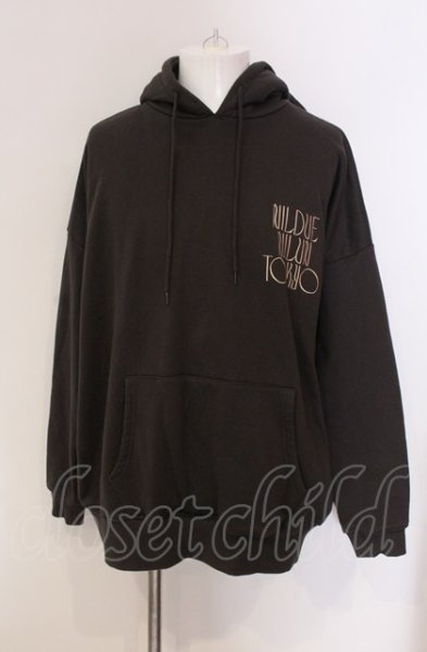 画像1: NIL DUE / NIL UN TOKYO / EMBROIDERY FLOWER HOODIE F チャコール O-25-05-18-020-NI-to-YM-ZT375 (1)