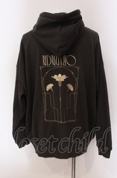 画像2: NIL DUE / NIL UN TOKYO / EMBROIDERY FLOWER HOODIE F チャコール O-25-05-18-020-NI-to-YM-ZT0521A
