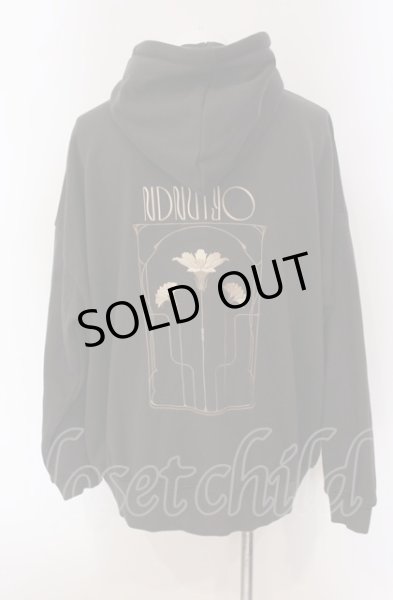 画像2: NIL DUE / NIL UN TOKYO / EMBROIDERY FLOWER HOODIE F チャコール O-25-05-18-020-NI-to-YM-ZT375 (2)