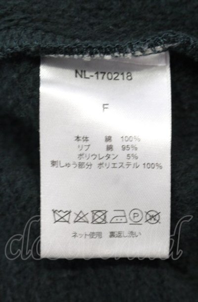 画像3: NIL DUE / NIL UN TOKYO / EMBROIDERY FLOWER HOODIE F グリーン O-25-05-18-021-NI-to-YM-ZT375