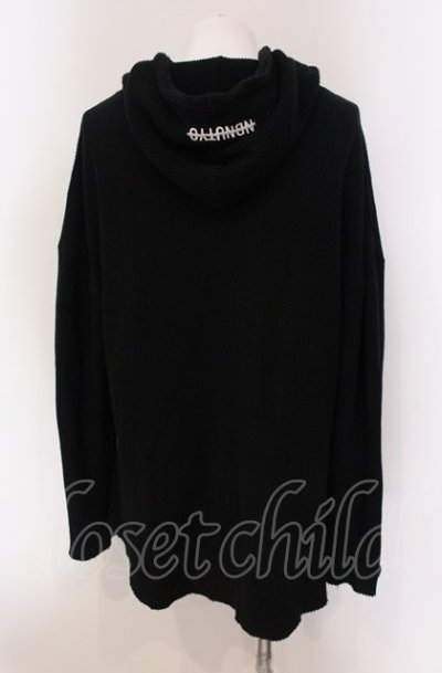 画像2: NIL DUE / NIL UN TOKYO / PILLOVER WAFFLE HOODIE　パーカー F ブラック O-25-05-18-023-NI-to-YM-ZT0521A