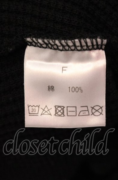 画像3: NIL DUE / NIL UN TOKYO / PILLOVER WAFFLE HOODIE　パーカー F ブラック O-25-05-18-023-NI-to-YM-ZT375 (3)