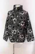 NO ID. BLACK / スタンドカラーゴブランBIG-BLZブルゾンジャケット ONE ブラックｘシルバー O-25-05-18-024-NO-ja-YM-OS