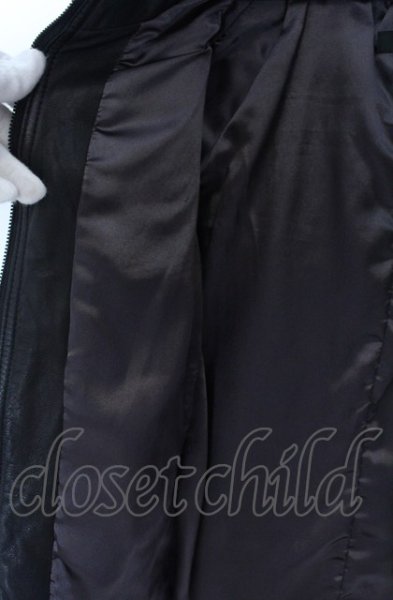 画像5: CIVARIZE / ゴートレザー宇宙襟ライダースジャケット 44 ブラック O-25-05-18-002-CI-ou-YM-ZT-ML038 (5)