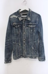 FUGA / デストロイデニムトラッカージャケット Gジャン 44 インディゴ O-25-05-18-027-FU-ja-YM-ZT0521A
